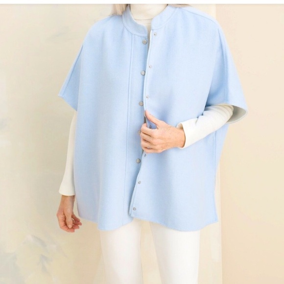 Chico's Light Blue Cape Jacket